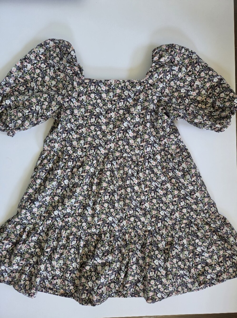 Bundle Mini Puff sleeve floral Dresses WAYF Asos Levis sz XS - Picture 2 of 15